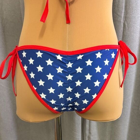 Mine Red and Blue Star Bikini Bottom - Picture 8 of 13